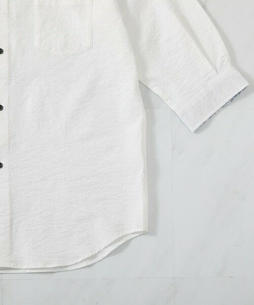 MEN'S BIGI / メンズビギ シャツ・ブラウス | ストレッチワッシャー七分袖シャツ＜ハンドウォッシャブル・UVカット・抗菌＞ | 詳細4