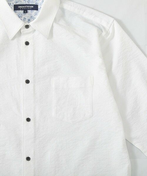 MEN'S BIGI / メンズビギ シャツ・ブラウス | ストレッチワッシャー七分袖シャツ＜ハンドウォッシャブル・UVカット・抗菌＞ | 詳細5