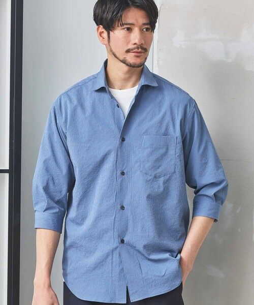 MEN'S BIGI / メンズビギ シャツ・ブラウス | ストレッチワッシャー七分袖シャツ＜ハンドウォッシャブル・UVカット・抗菌＞ | 詳細21