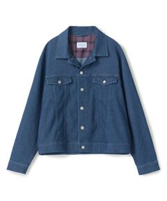 MEN'S BIGI / メンズビギ Gジャン・デニムジャケット | メッシュデニムトラッカージャケット〈ストレッチ・軽量・ハンドウォッシャブル・通気性〉