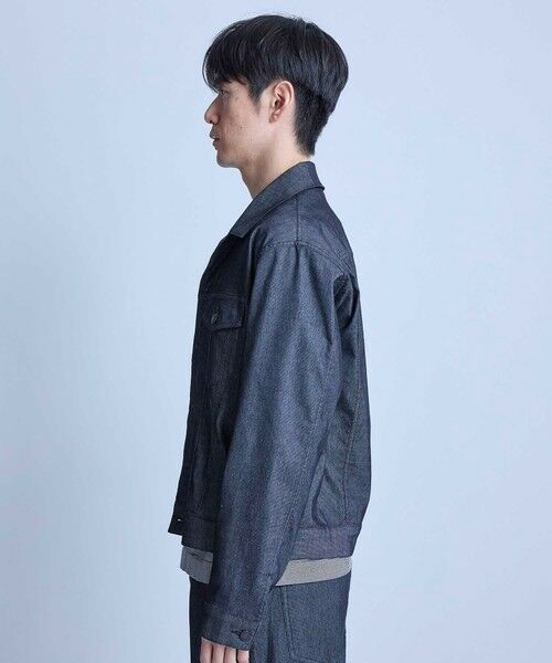 MEN'S BIGI / メンズビギ Gジャン・デニムジャケット | メッシュデニムトラッカージャケット〈ストレッチ・軽量・ハンドウォッシャブル・通気性〉 | 詳細3