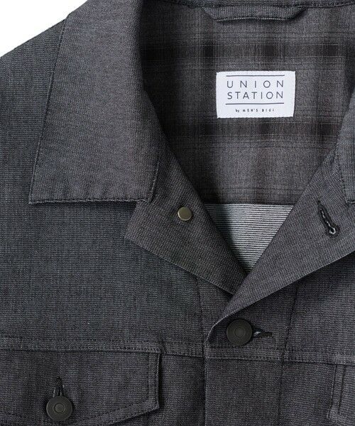 MEN'S BIGI / メンズビギ Gジャン・デニムジャケット | メッシュデニムトラッカージャケット〈ストレッチ・軽量・ハンドウォッシャブル・通気性〉 | 詳細8