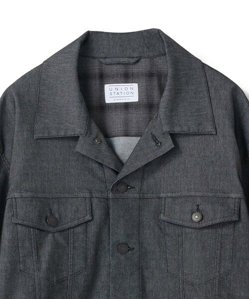 MEN'S BIGI / メンズビギ Gジャン・デニムジャケット | メッシュデニムトラッカージャケット〈ストレッチ・軽量・ハンドウォッシャブル・通気性〉 | 詳細9