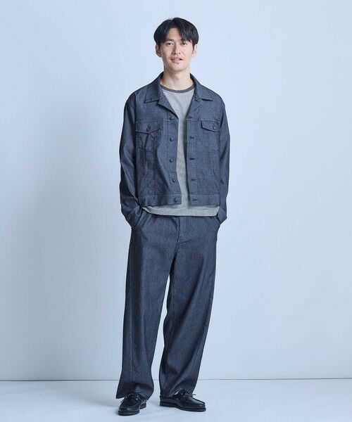 MEN'S BIGI / メンズビギ Gジャン・デニムジャケット | メッシュデニムトラッカージャケット〈ストレッチ・軽量・ハンドウォッシャブル・通気性〉 | 詳細2