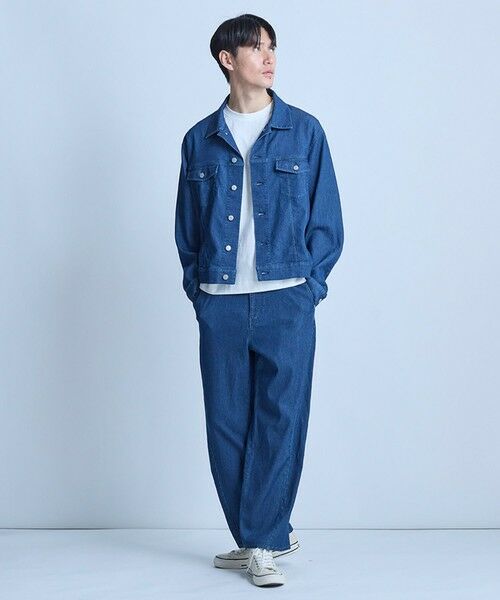 MEN'S BIGI / メンズビギ Gジャン・デニムジャケット | メッシュデニムトラッカージャケット〈ストレッチ・軽量・ハンドウォッシャブル・通気性〉 | 詳細17