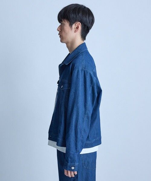 MEN'S BIGI / メンズビギ Gジャン・デニムジャケット | メッシュデニムトラッカージャケット〈ストレッチ・軽量・ハンドウォッシャブル・通気性〉 | 詳細18
