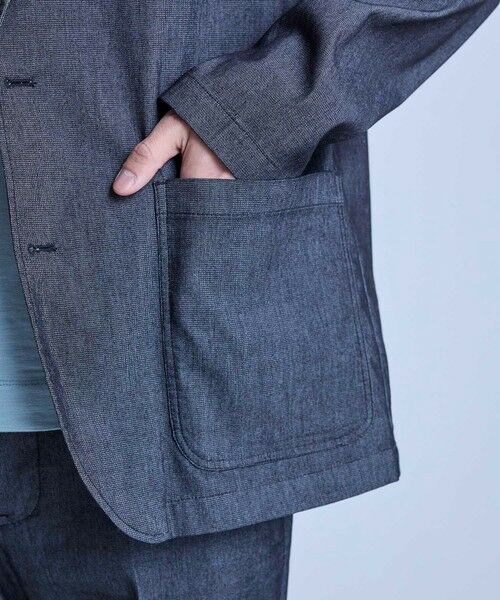 MEN'S BIGI / メンズビギ Gジャン・デニムジャケット | メッシュデニムジャケット〈ストレッチ・軽量・ハンドウォッシャブル・通気性〉 | 詳細6