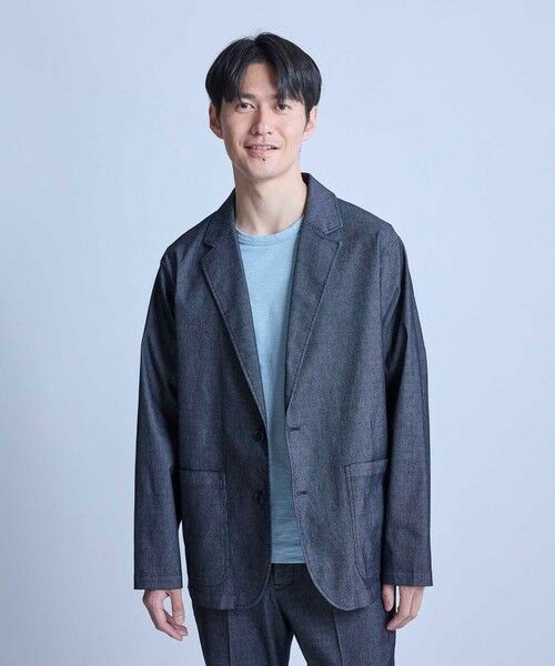 MEN'S BIGI / メンズビギ Gジャン・デニムジャケット | メッシュデニムジャケット〈ストレッチ・軽量・ハンドウォッシャブル・通気性〉 | 詳細2