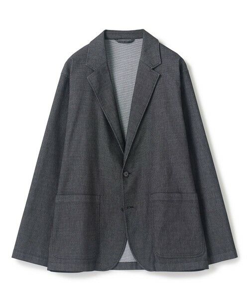 MEN'S BIGI / メンズビギ Gジャン・デニムジャケット | メッシュデニムジャケット〈ストレッチ・軽量・ハンドウォッシャブル・通気性〉（ブラック）