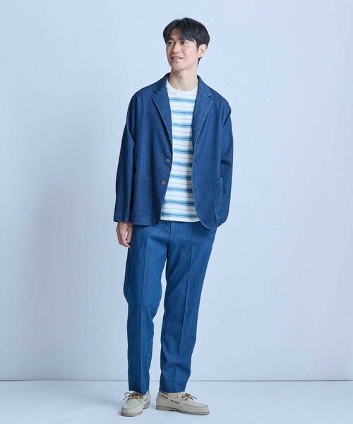 MEN'S BIGI / メンズビギ Gジャン・デニムジャケット | メッシュデニムジャケット〈ストレッチ・軽量・ハンドウォッシャブル・通気性〉 | 詳細11