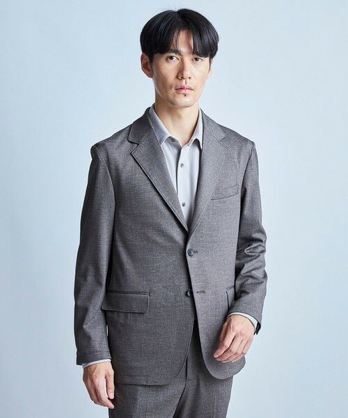 MEN'S BIGI / メンズビギ テーラードジャケット | 【セットアップ対応】プリントポンチテーラードジャケット＜ストレッチ・ハンドウォッシャブル・接触冷感＞ | 詳細1