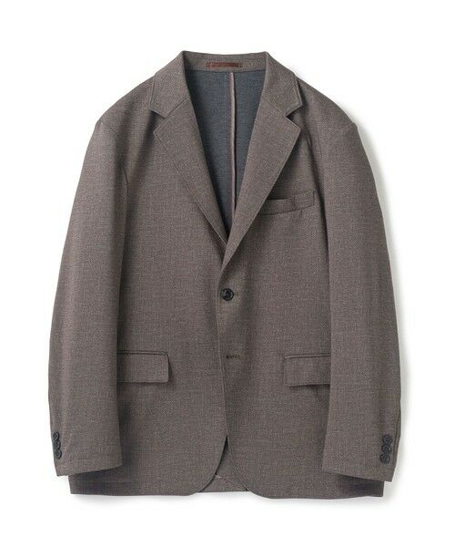 MEN'S BIGI / メンズビギ テーラードジャケット | 【セットアップ対応】プリントポンチテーラードジャケット＜ストレッチ・ハンドウォッシャブル・接触冷感＞（ベージュ）