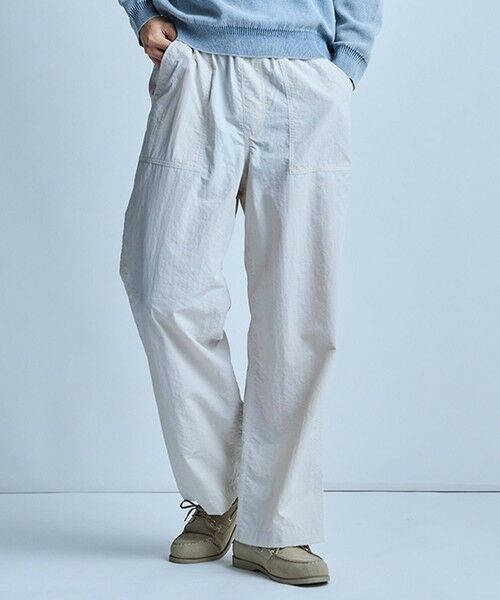 MEN'S BIGI / メンズビギ その他パンツ | ナイロンベイカーパンツ(オフホワイト)