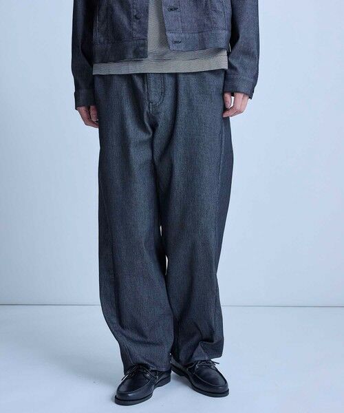 MEN'S BIGI / メンズビギ デニムパンツ | メッシュデニムカーブパンツ〈ストレッチ・軽量・ハンドウォッシャブル・通気性〉 | 詳細1