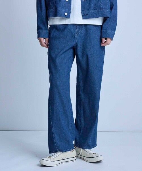 MEN'S BIGI / メンズビギ デニムパンツ | メッシュデニムカーブパンツ〈ストレッチ・軽量・ハンドウォッシャブル・通気性〉 | 詳細7