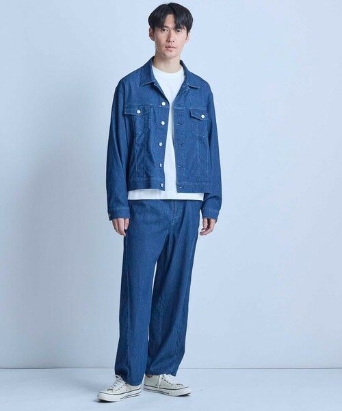 MEN'S BIGI / メンズビギ デニムパンツ | メッシュデニムカーブパンツ〈ストレッチ・軽量・ハンドウォッシャブル・通気性〉 | 詳細8