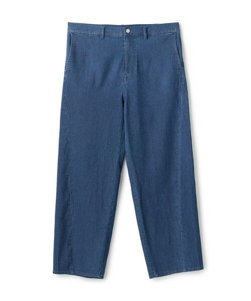 MEN'S BIGI / メンズビギ デニムパンツ | メッシュデニムカーブパンツ〈ストレッチ・軽量・ハンドウォッシャブル・通気性〉（ネイビー）