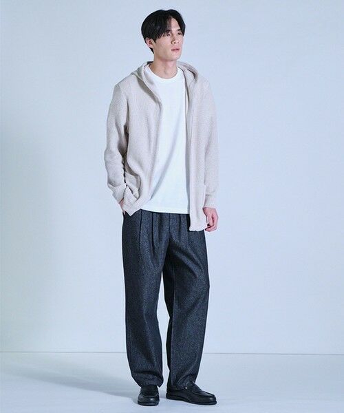 MEN'S BIGI / メンズビギ カーディガン・ボレロ | ドライタッチニットパーカ〈ストレッチ・ハンドウォッシャブル・通気性〉 | 詳細2