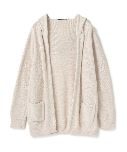 MEN'S BIGI / メンズビギ カーディガン・ボレロ | ドライタッチニットパーカ〈ストレッチ・ハンドウォッシャブル・通気性〉（生成）