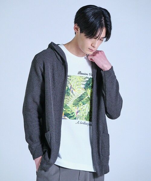 MEN'S BIGI / メンズビギ カーディガン・ボレロ | ドライタッチニットパーカ〈ストレッチ・ハンドウォッシャブル・通気性〉 | 詳細4