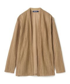MEN'S BIGI / メンズビギ カーディガン・ボレロ | シアストライプカーディガン<ストレッチ・マシンウォッシャブル・接触冷感・通気性>