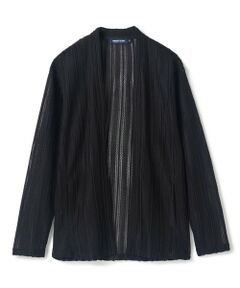MEN'S BIGI / メンズビギ カーディガン・ボレロ | シアストライプカーディガン<ストレッチ・マシンウォッシャブル・接触冷感・通気性>