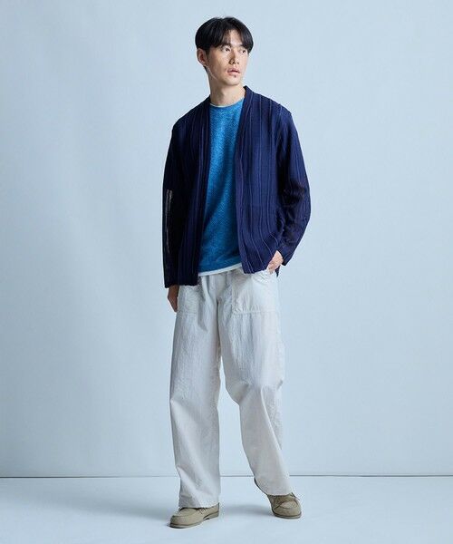 MEN'S BIGI / メンズビギ カーディガン・ボレロ | シアストライプカーディガン<ストレッチ・マシンウォッシャブル・接触冷感・通気性> | 詳細22