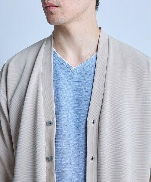 MEN'S BIGI / メンズビギ カーディガン・ボレロ | 【WEB限定】ストレッチリップルカーディガン＜ストレッチ・マシンウォッシャブル＞ | 詳細11