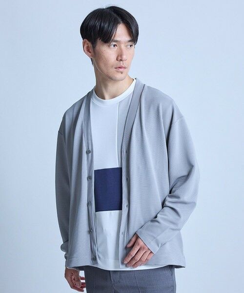 MEN'S BIGI / メンズビギ カーディガン・ボレロ | 【WEB限定】ストレッチリップルカーディガン＜ストレッチ・マシンウォッシャブル＞ | 詳細14