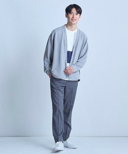 MEN'S BIGI / メンズビギ カーディガン・ボレロ | 【WEB限定】ストレッチリップルカーディガン＜ストレッチ・マシンウォッシャブル＞ | 詳細15