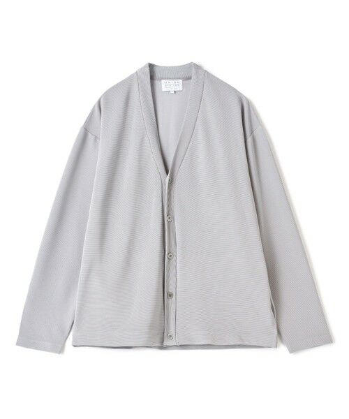 MEN'S BIGI / メンズビギ カーディガン・ボレロ | 【WEB限定】ストレッチリップルカーディガン＜ストレッチ・マシンウォッシャブル＞（ライトグレー）