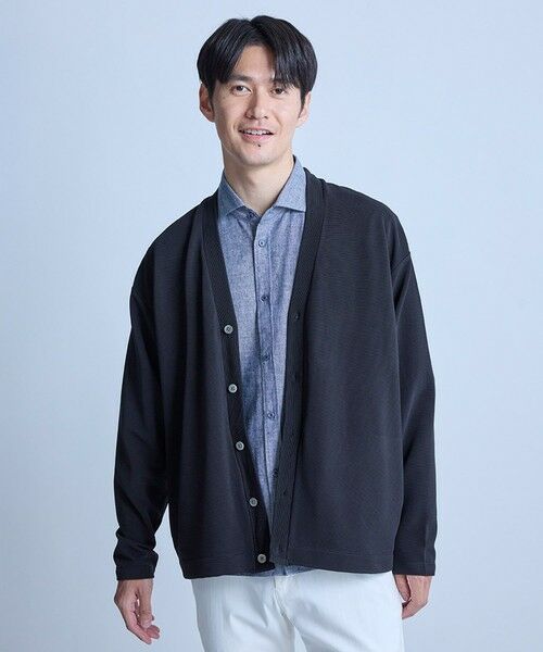 MEN'S BIGI / メンズビギ カーディガン・ボレロ | 【WEB限定】ストレッチリップルカーディガン＜ストレッチ・マシンウォッシャブル＞ | 詳細21