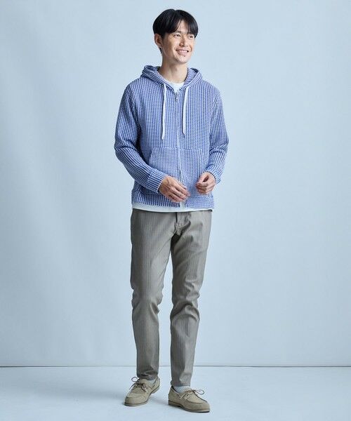 MEN'S BIGI / メンズビギ スウェット | ワッフルジップアップパーカ＜ストレッチ・ハンドウォッシャブル＞ | 詳細14