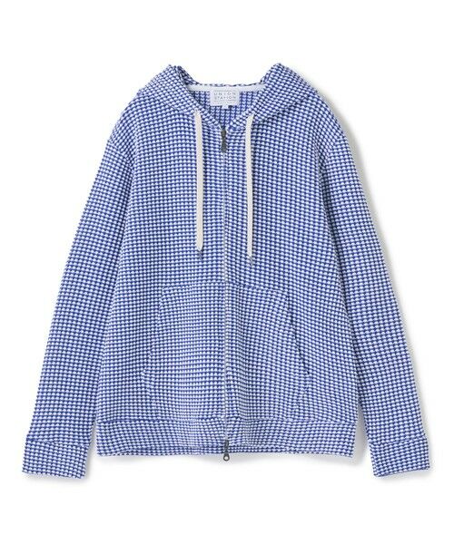 MEN'S BIGI / メンズビギ スウェット | ワッフルジップアップパーカ＜ストレッチ・ハンドウォッシャブル＞（ホワイト系）
