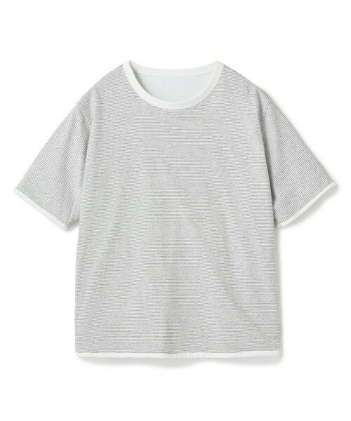 MEN'S BIGI / メンズビギ Tシャツ | リバーシブルTシャツ（ホワイト）