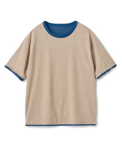 MEN'S BIGI / メンズビギ Tシャツ | リバーシブルTシャツ（ブルー）