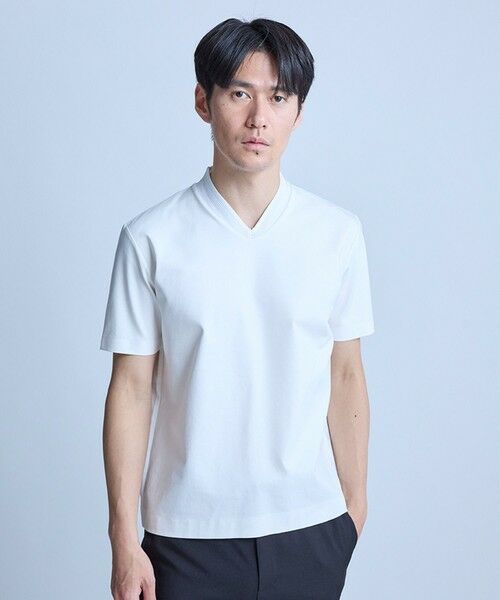 MEN'S BIGI / メンズビギ Tシャツ | VネックテイラーTシャツ〈ストレッチ・マシンウォッシャブル・防臭・接触冷感〉 | 詳細7