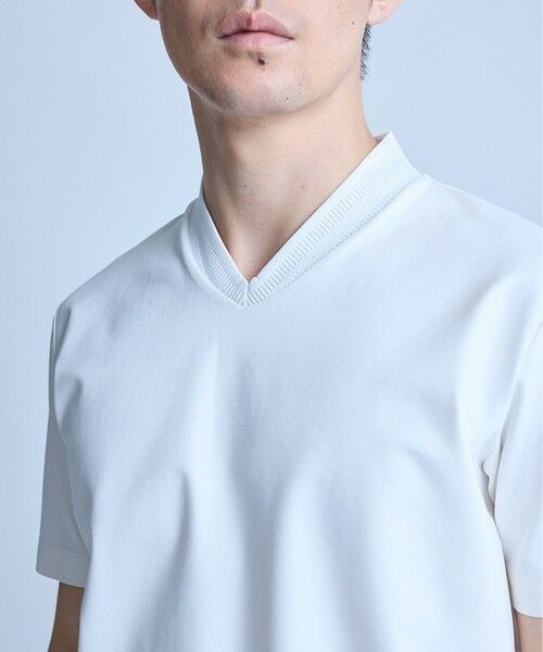 MEN'S BIGI / メンズビギ Tシャツ | VネックテイラーTシャツ〈ストレッチ・マシンウォッシャブル・防臭・接触冷感〉 | 詳細10