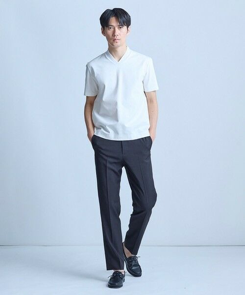MEN'S BIGI / メンズビギ Tシャツ | VネックテイラーTシャツ〈ストレッチ・マシンウォッシャブル・防臭・接触冷感〉 | 詳細12