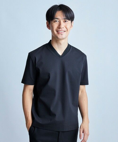 MEN'S BIGI / メンズビギ Tシャツ | VネックテイラーTシャツ〈ストレッチ・マシンウォッシャブル・防臭・接触冷感〉 | 詳細17