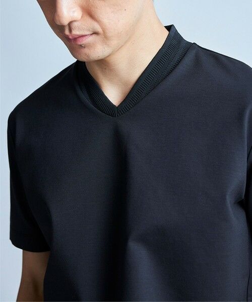 MEN'S BIGI / メンズビギ Tシャツ | VネックテイラーTシャツ〈ストレッチ・マシンウォッシャブル・防臭・接触冷感〉 | 詳細18