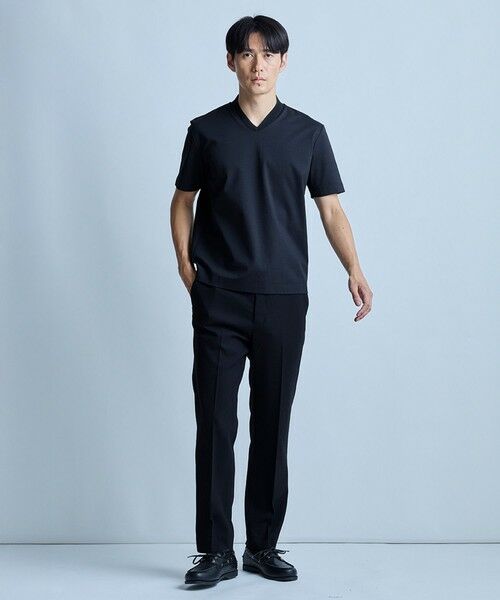 MEN'S BIGI / メンズビギ Tシャツ | VネックテイラーTシャツ〈ストレッチ・マシンウォッシャブル・防臭・接触冷感〉 | 詳細20