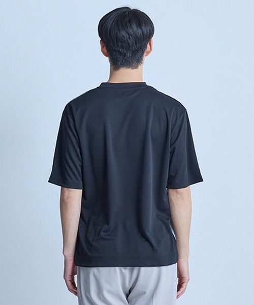 MEN'S BIGI / メンズビギ Tシャツ | ポンチxダンボール素材 コンビデザインT〈ストレッチ・マシンウォッシャブル・接触冷感〉 | 詳細13