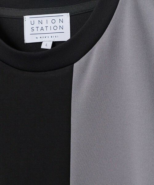 MEN'S BIGI / メンズビギ Tシャツ | ポンチxダンボール素材 コンビデザインT〈ストレッチ・マシンウォッシャブル・接触冷感〉 | 詳細14