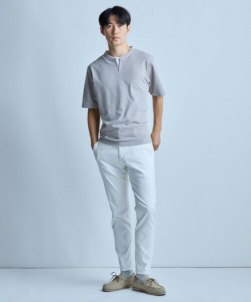 MEN'S BIGI / メンズビギ Tシャツ | ミニワッフルキーネックレイヤードTシャツ | 詳細2
