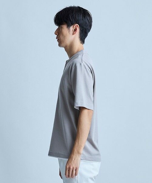 MEN'S BIGI / メンズビギ Tシャツ | ミニワッフルキーネックレイヤードTシャツ | 詳細4