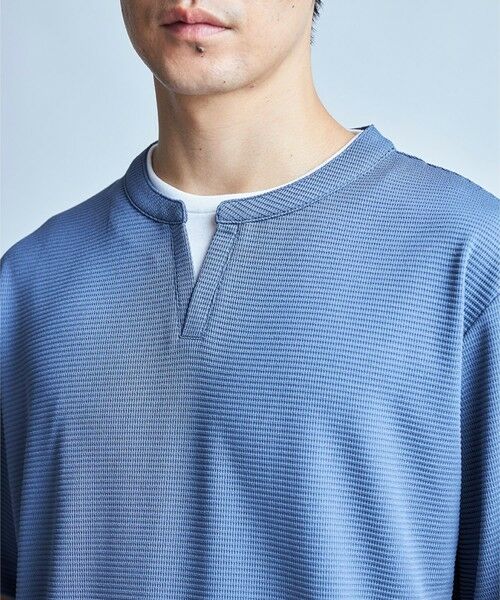 MEN'S BIGI / メンズビギ Tシャツ | ミニワッフルキーネックレイヤードTシャツ | 詳細21