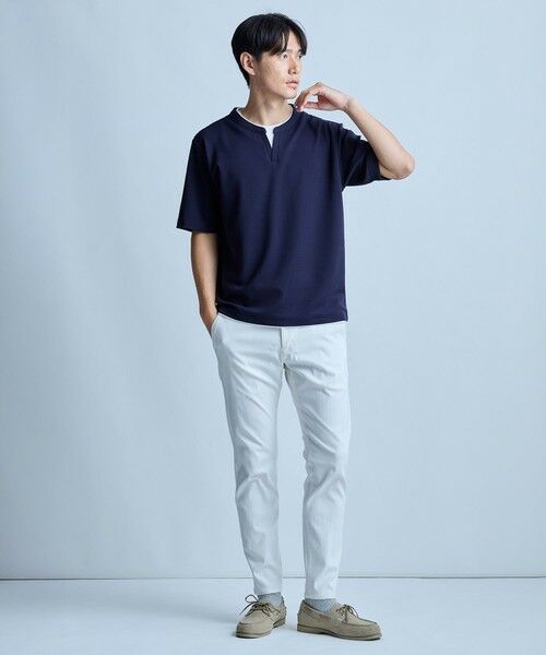MEN'S BIGI / メンズビギ Tシャツ | ミニワッフルキーネックレイヤードTシャツ | 詳細26