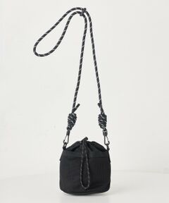 MEN'S BIGI / メンズビギ ショルダーバッグ | ナイロンドローコード巾着バッグ