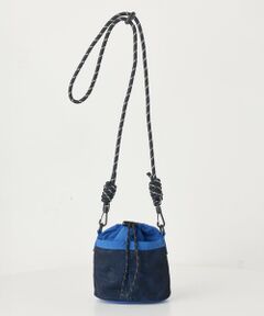 MEN'S BIGI / メンズビギ ショルダーバッグ | ナイロンドローコード巾着バッグ